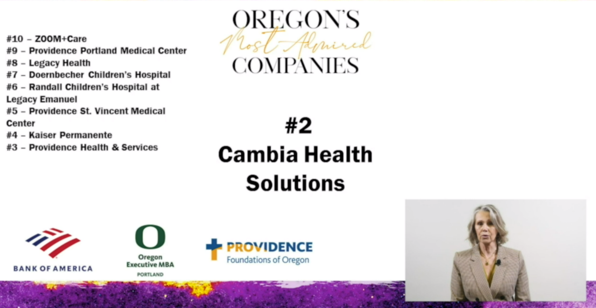 Cambia Health Solutions Named Second Most Admired Health Care Company