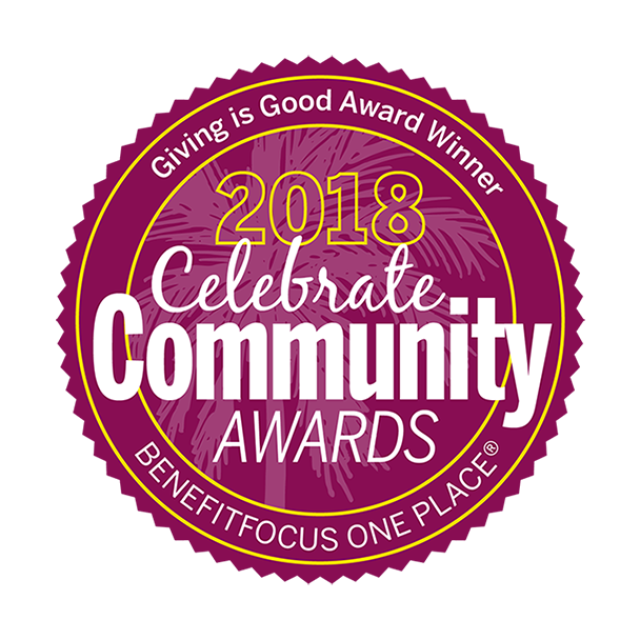 2018 Celebrate Community Awards Giving is Good Award Winner
