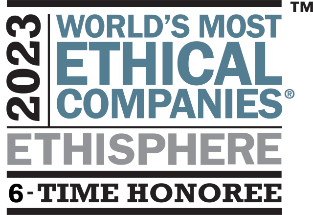 Logo of 2023 World's Most Ethical Companies Honoree